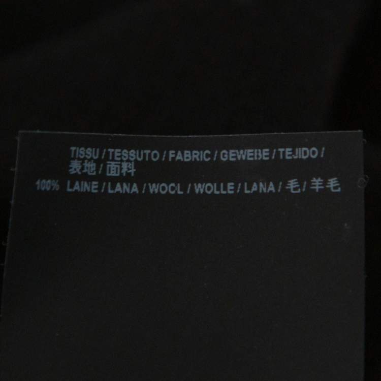 Pre Owned Saint Laurent Paris Black Wool Crew Neck Sweater XXL