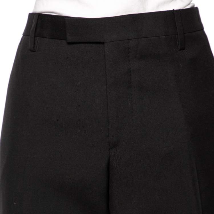 Pre Owned Saint Laurent Black Wool Formal Pants XXL 