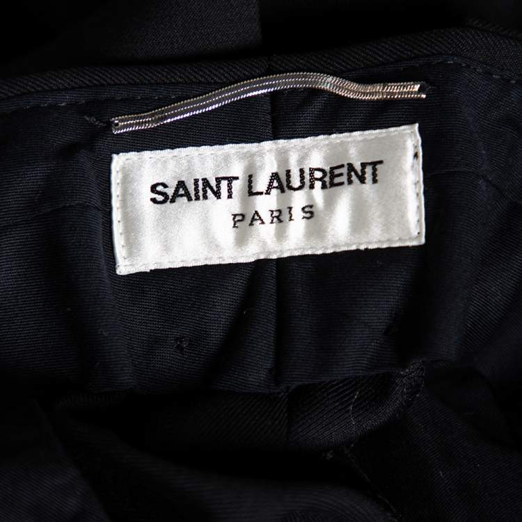 Pre Owned Saint Laurent Black Wool Formal Pants XXL 