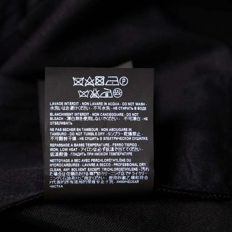 Pre Owned Saint Laurent Black Wool Formal Pants XXL 