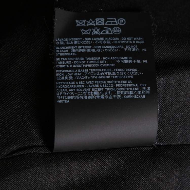 Pre Owned Saint Laurent Black Wool Blazer L