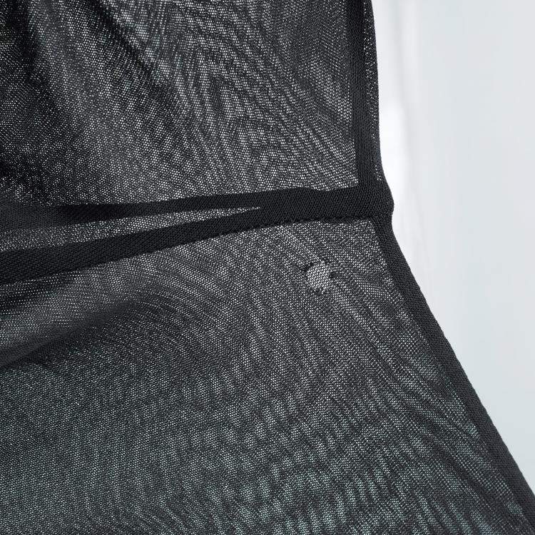 Pre Owned Saint Laurent Black Crepe & Jersey Draped Gown S