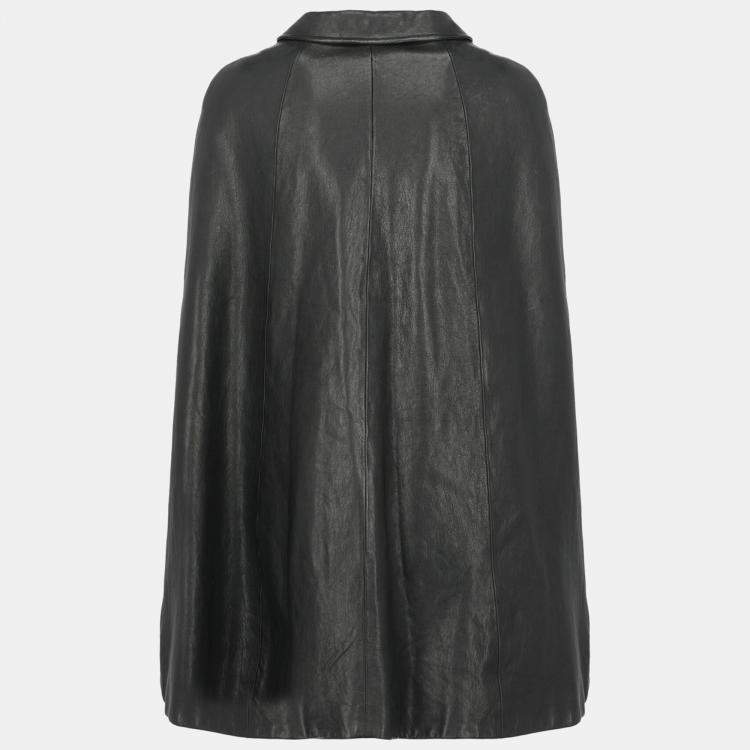 Leather cape outlet jacket