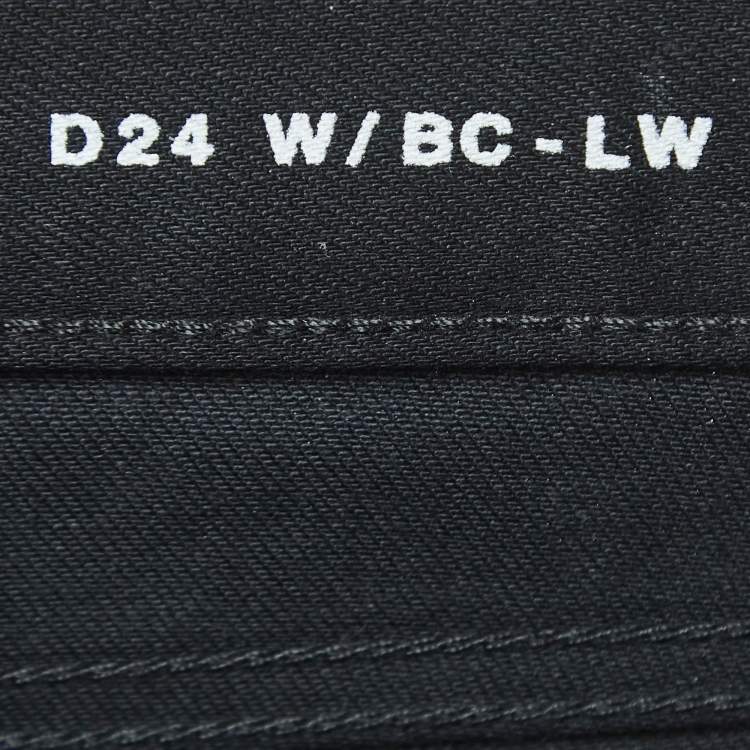 Pre Owned Saint Laurent Paris Black Denim Jeans S Waist 27"