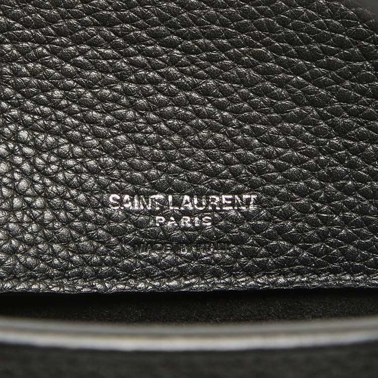 مملوكة مسبقًا Saint Laurent Black Leather Nano Classic Sac De Jour Tote