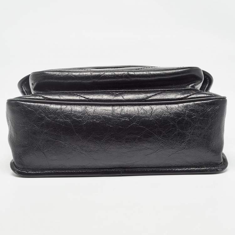 مملوكة مسبقًا Saint Laurent Black Vintage Leather Medium Niki Shoulder Bag
