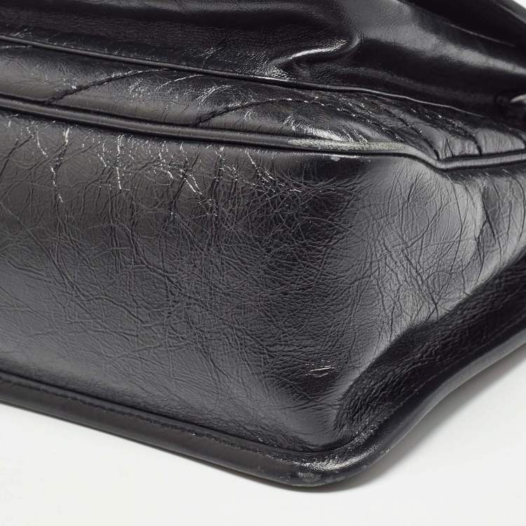 مملوكة مسبقًا Saint Laurent Black Vintage Leather Medium Niki Shoulder Bag