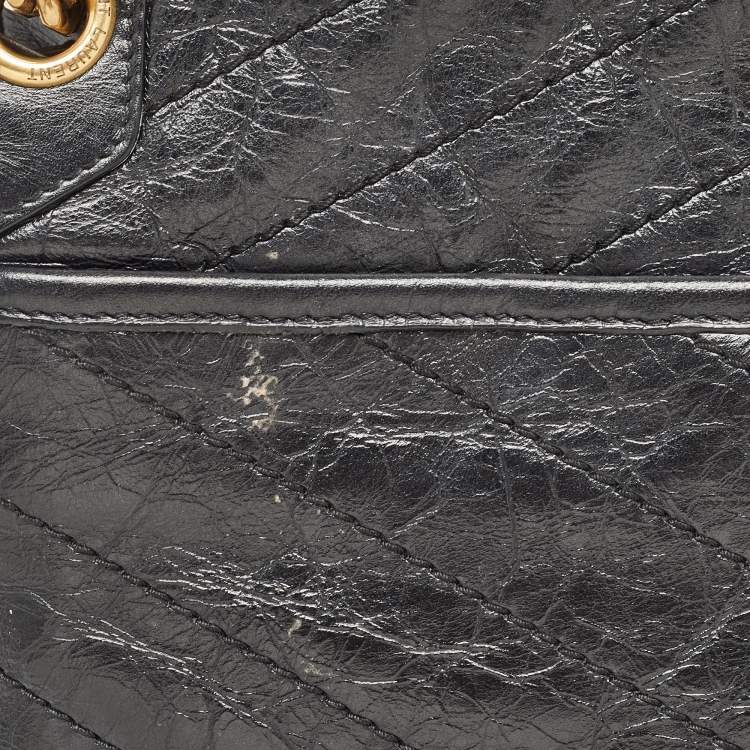 مملوكة مسبقًا Saint Laurent Black Vintage Leather Medium Niki Shoulder Bag