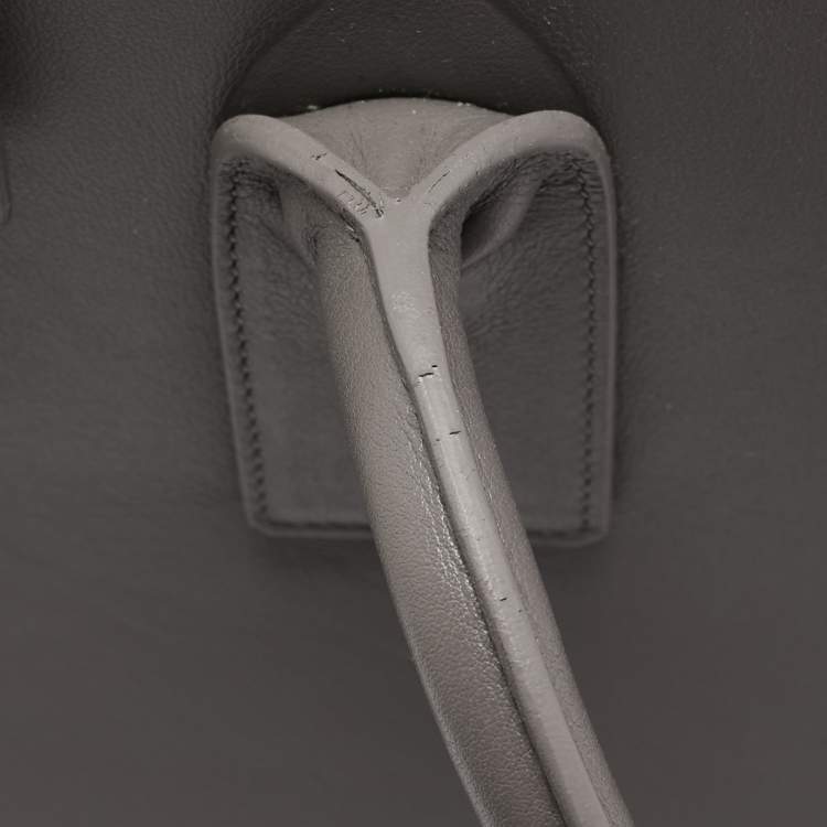 Pre Owned Saint Laurent Grey Leather Large Classic Sac De Jour Tote