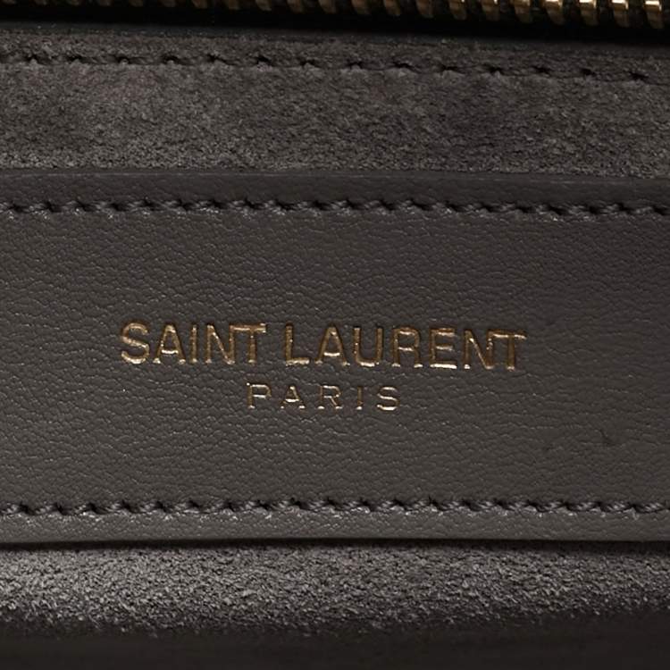 Pre Owned Saint Laurent Grey Leather Large Classic Sac De Jour Tote