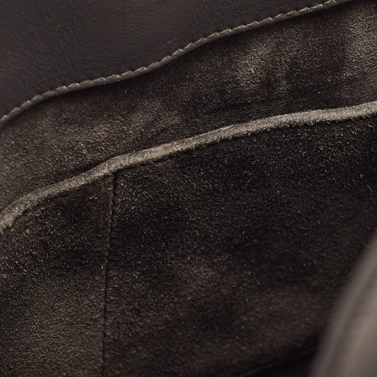 Pre Owned Saint Laurent Grey Leather Small Classic Sac De Jour Tote