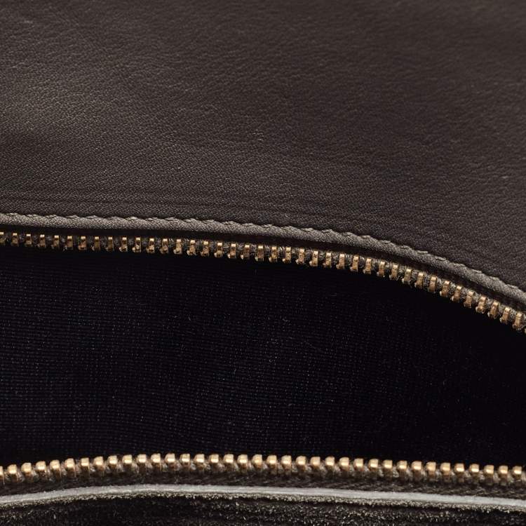 Pre Owned Saint Laurent Grey Leather Small Classic Sac De Jour Tote
