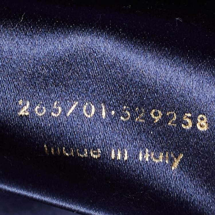 مملوكة مسبقًا Yves Saint Laurent Navy Blue Leather Y-Ligne Clutch