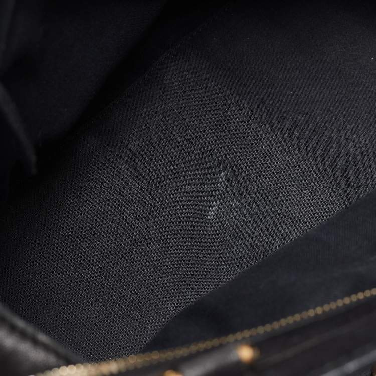 Pre Owned Saint Laurent Black Leather Small Ligne Y Cabas Chyc Tote