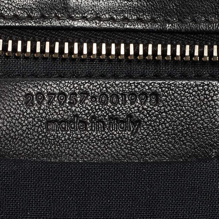 Pre Owned Saint Laurent Black Leather Small Ligne Y Cabas Chyc Tote