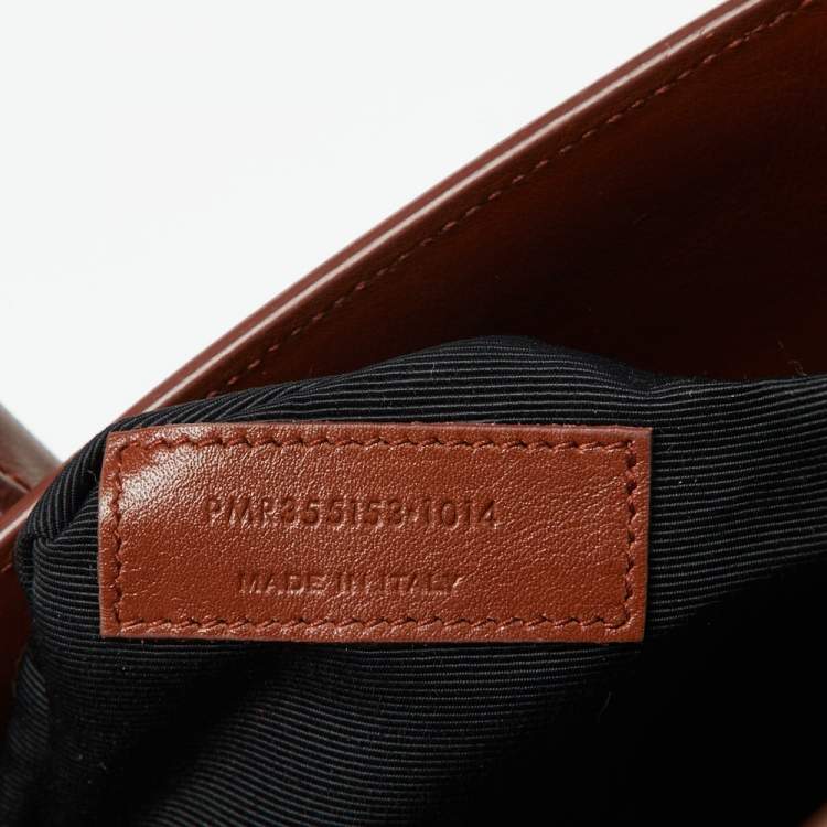 Pre Owned Saint Laurent Brown Leather Small Classic Sac De Jour Tote