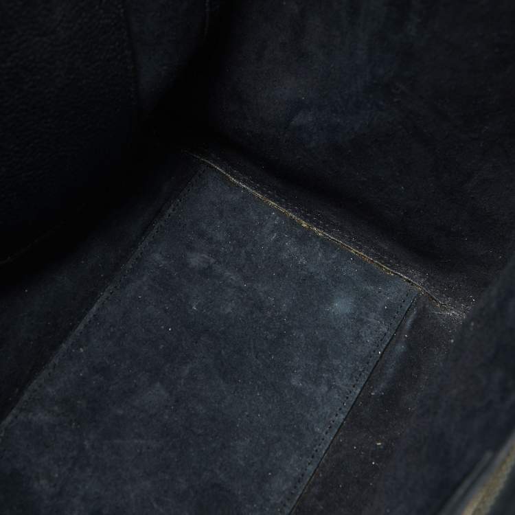 Pre Owned Saint Laurent Black Leather Small Cabas Rive Gauche Tote