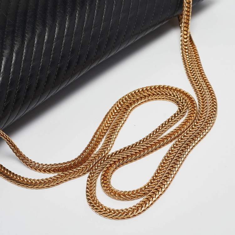 Pre Owned Saint Laurent Black Quilted Leather Medium Betty Shoulder Bag