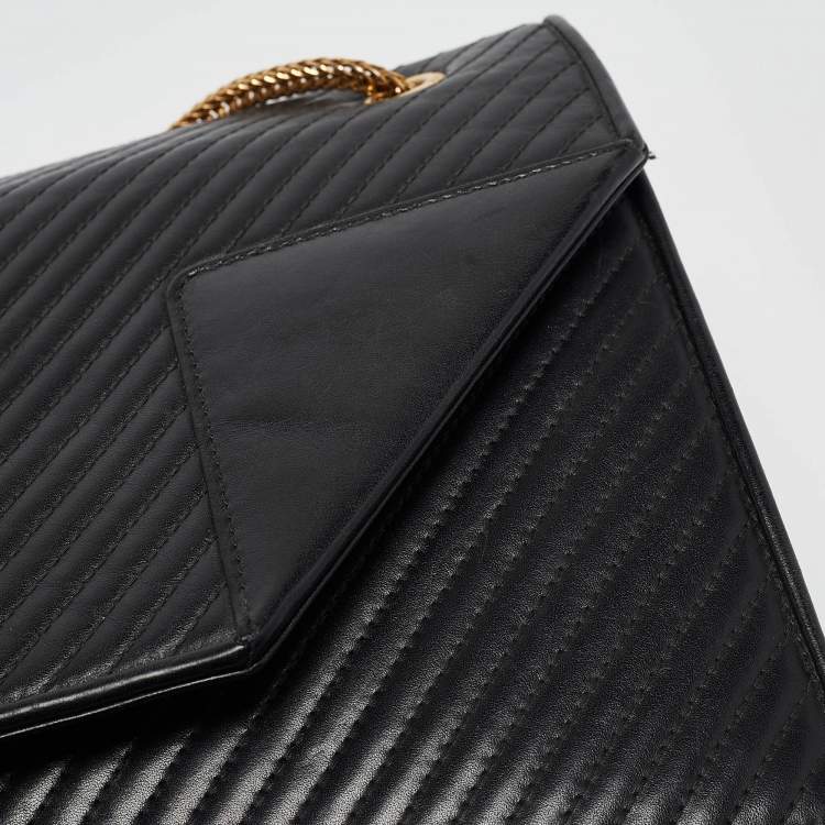 Pre Owned Saint Laurent Black Quilted Leather Medium Betty Shoulder Bag