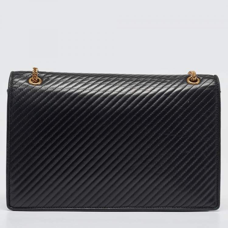 Pre Owned Saint Laurent Black Quilted Leather Medium Betty Shoulder Bag