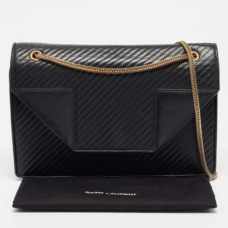 Pre Owned Saint Laurent Black Quilted Leather Medium Betty Shoulder Bag