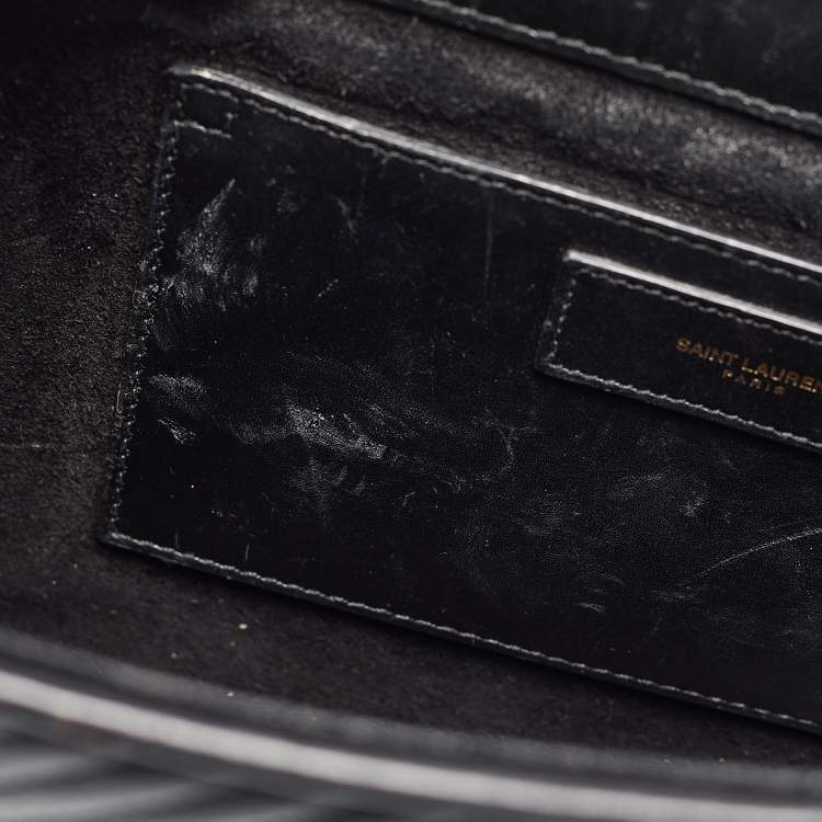 Pre Owned Saint Laurent Black Quilted Leather Medium Betty Shoulder Bag