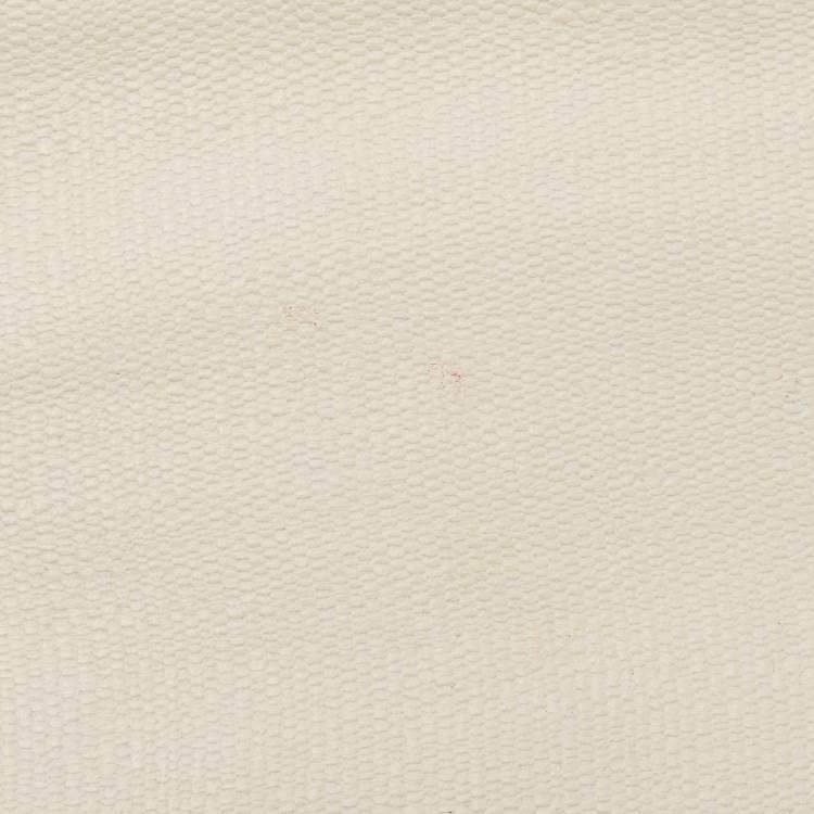 Pre Owned Saint Laurent White Leather Y-Ligne Clutch