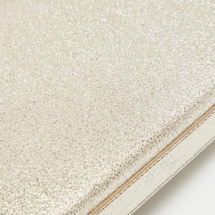 مملوكة مسبقًا Saint Laurent Gold Leather Kate Clutch