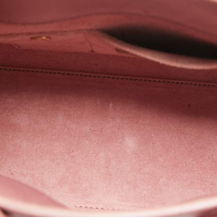 Pre Owned Saint Laurent Pink Leather Nano Classic Sac De Jour Tote