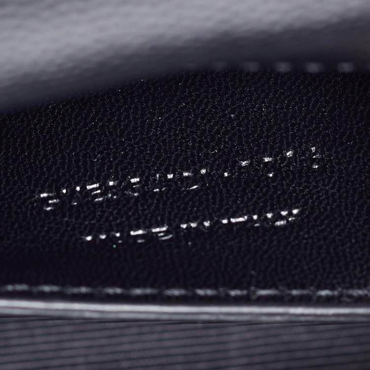 مملوكة مسبقًا Saint Laurent Black Leather Small Monogram Kate Chain Bag