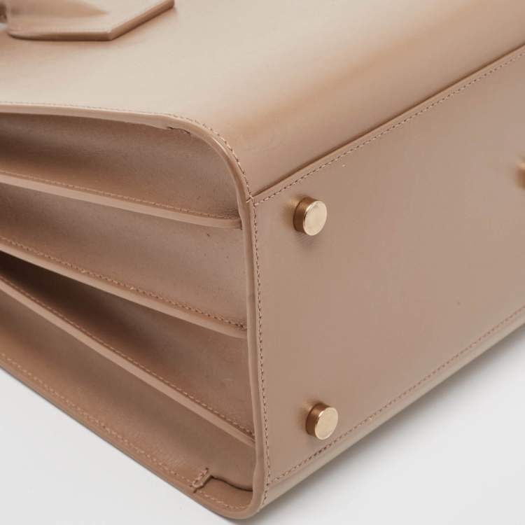 Pre Owned Saint Laurent Beige Leather Small Classic Sac De Jour Tote