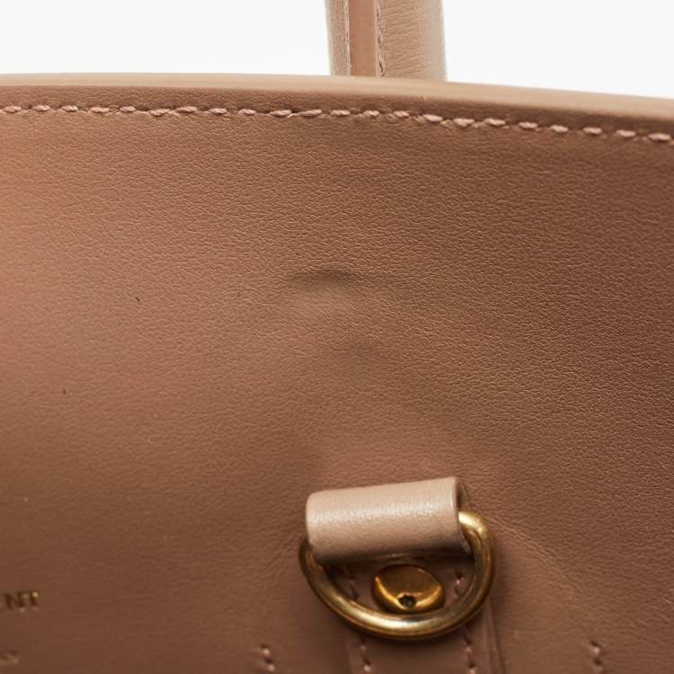 Pre Owned Saint Laurent Beige Leather Small Classic Sac De Jour Tote
