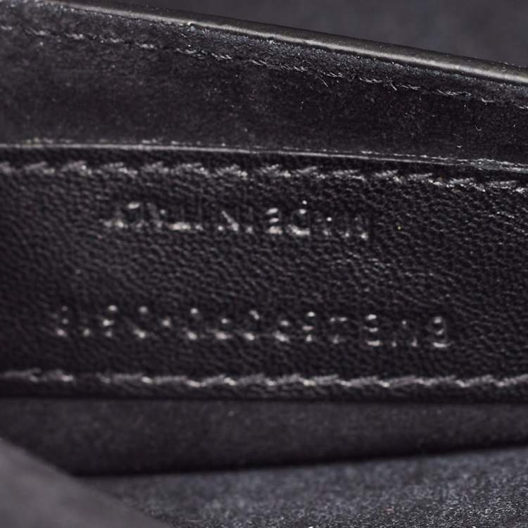 Pre Owned Saint Laurent Green Patent Leather New Small Kate Wallet On Chain