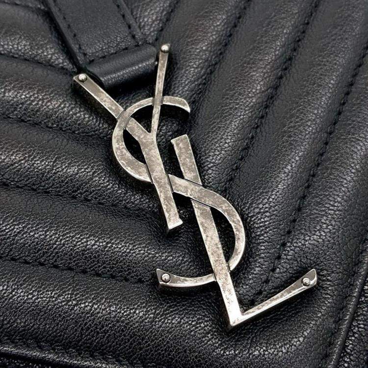 Pre Owned Saint Laurent Classic College Monogram Chain Bag