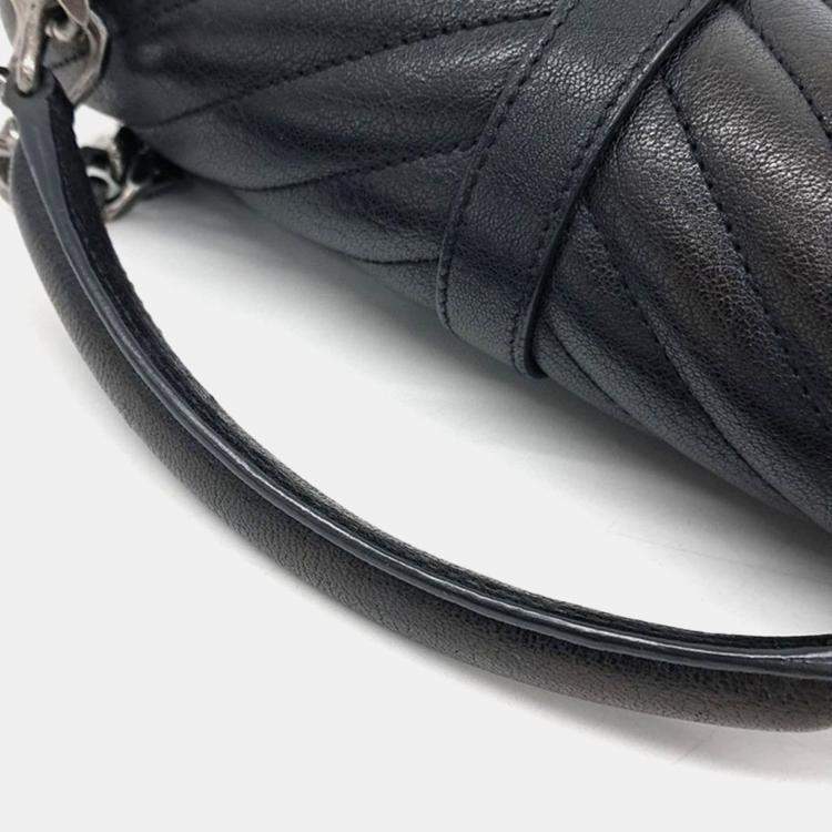 Pre Owned Saint Laurent Classic College Monogram Chain Bag