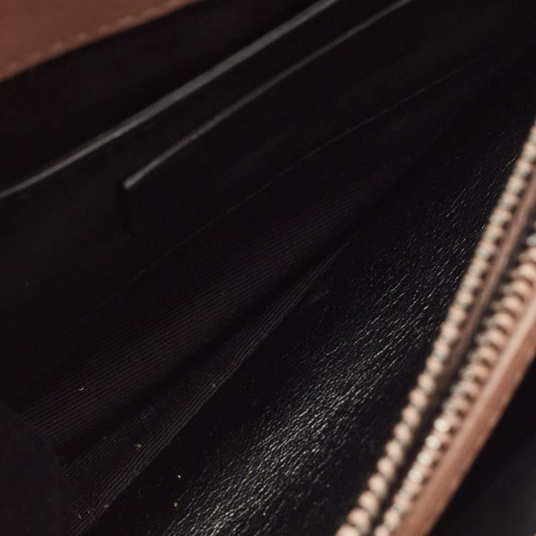 Pre Owned Saint Laurent Old Rose Matelassé Leather Medium College Top Handle Bag