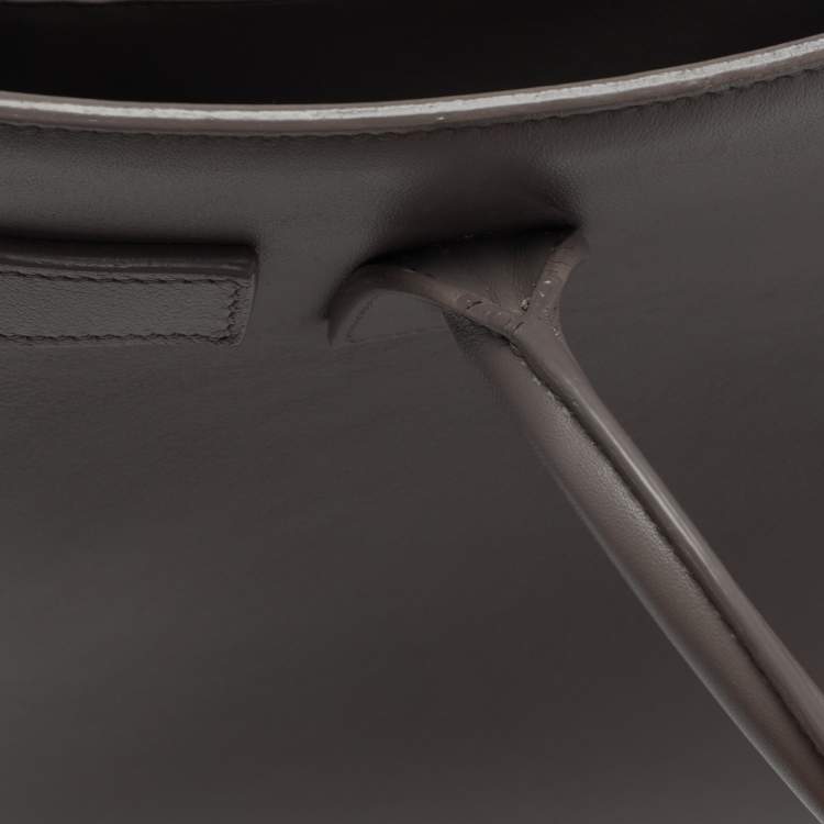 Pre Owned Saint Laurent Grey Leather Baby Classic Sac De Jour Tote