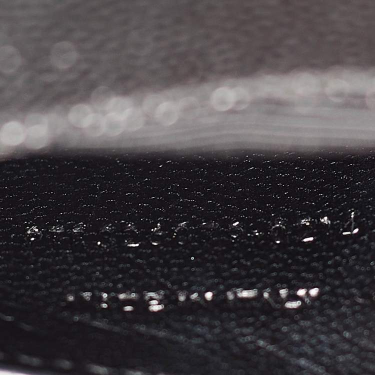 Pre Owned Saint Laurent Black Leather Kate Monogram Clutch