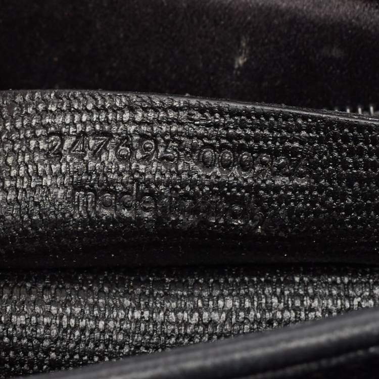 Pre Owned Saint Laurent Black Leather Ligne Y Crossbody Bag
