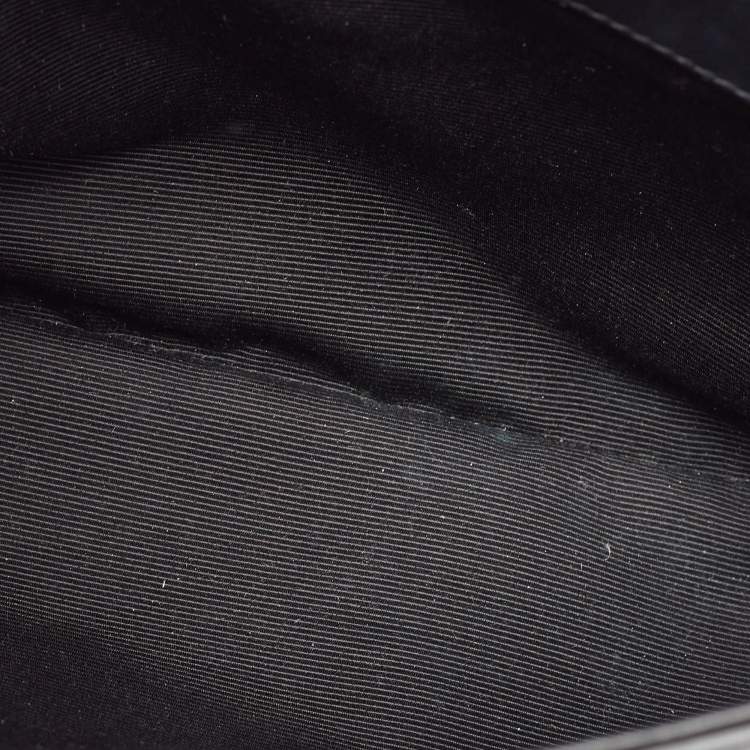 Pre Owned Saint Laurent Black Leather Small Moujik Top Handle Bag