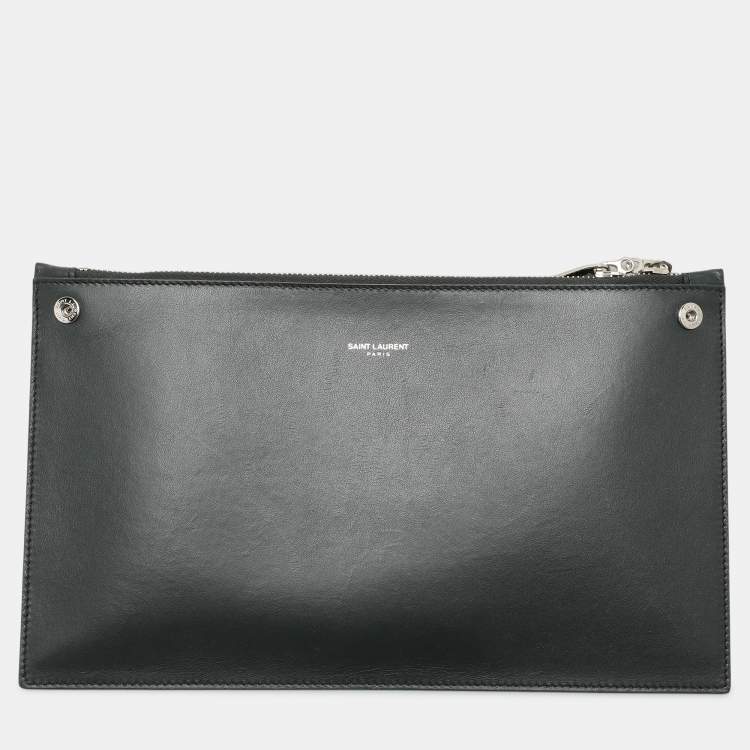 Pre Owned Saint Laurent Dark Green Croc Embossed Leather Small Classic Sac De Jour Tote