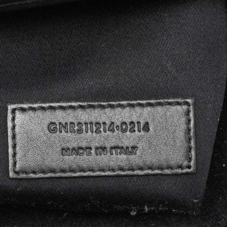 Pre Owned Saint Laurent Black Leather Y-Ligne Shoulder Bag