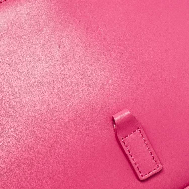 Pre Owned Saint Laurent Pink Leather LE 5 À 7 Shoulder Bag