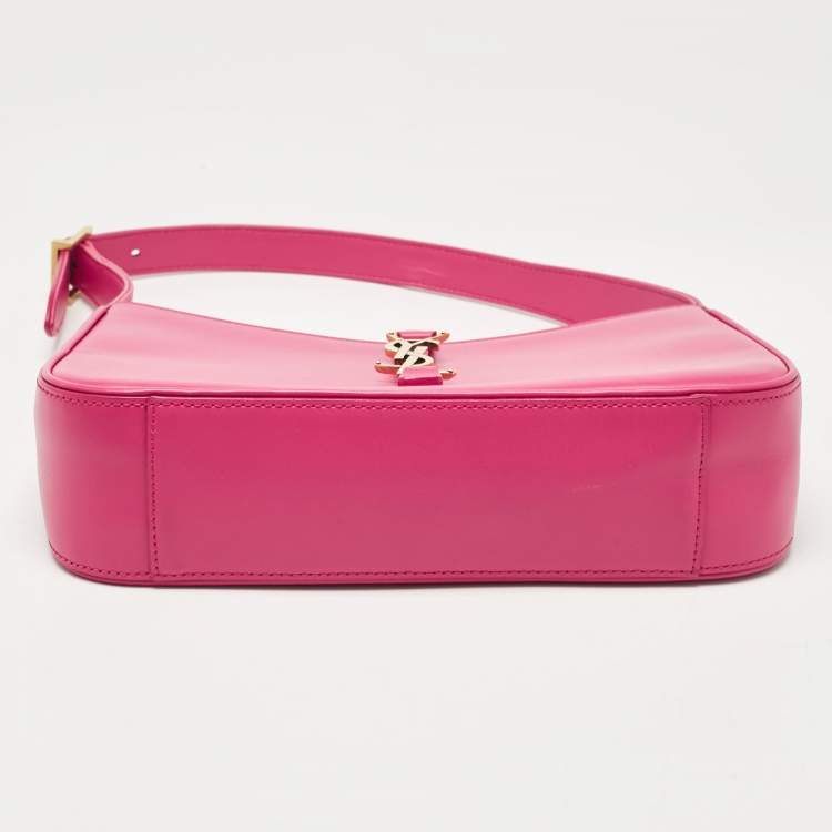 Pre Owned Saint Laurent Pink Leather LE 5 À 7 Shoulder Bag