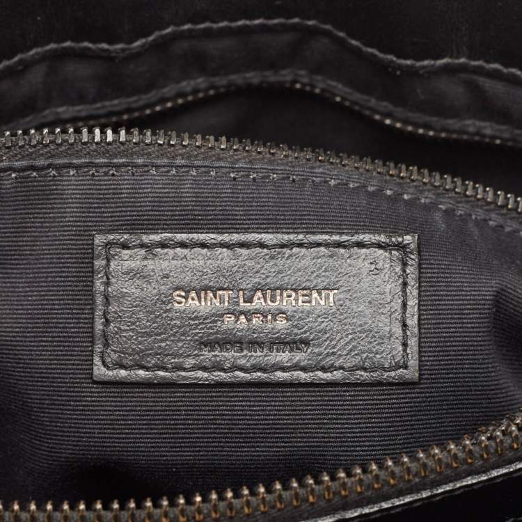 Pre Owned Saint Laurent Matelasse Leather Medium Lou Lou Shoulder Bag