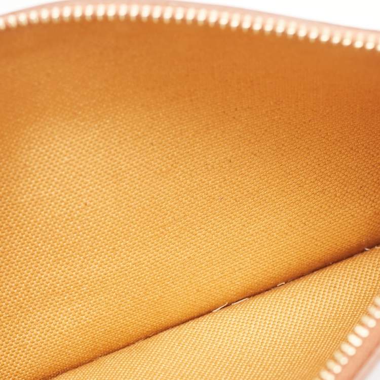 Pre Owned Saint Laurent Brown/Beige Woven Raffia and Leather Toy Tote