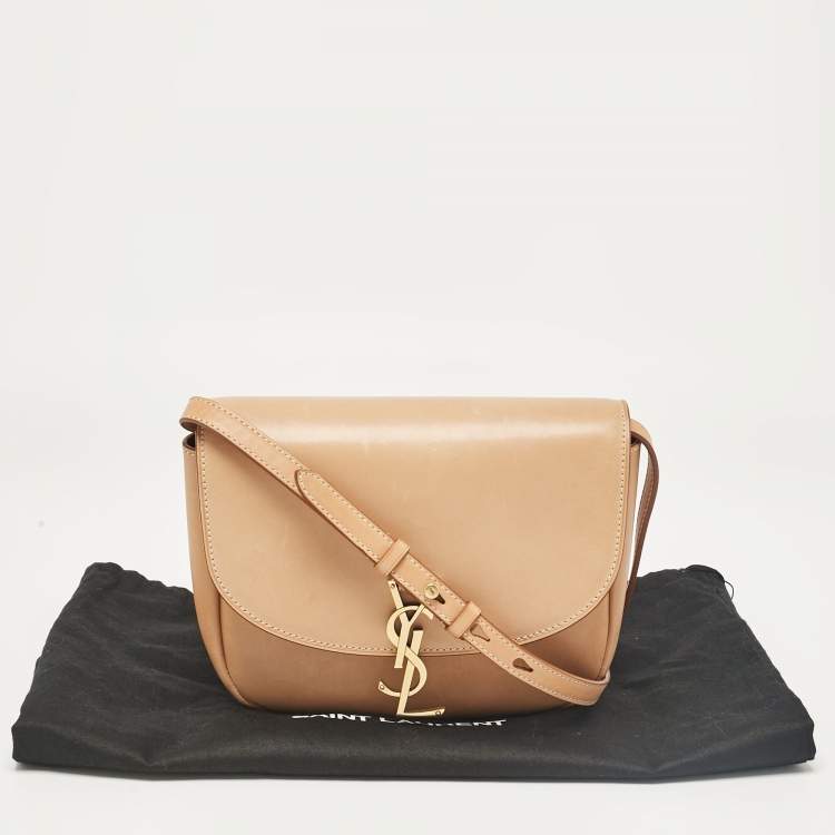 مملوكة مسبقًا Saint Laurent Tan Leather Kaia Crossbody Bag
