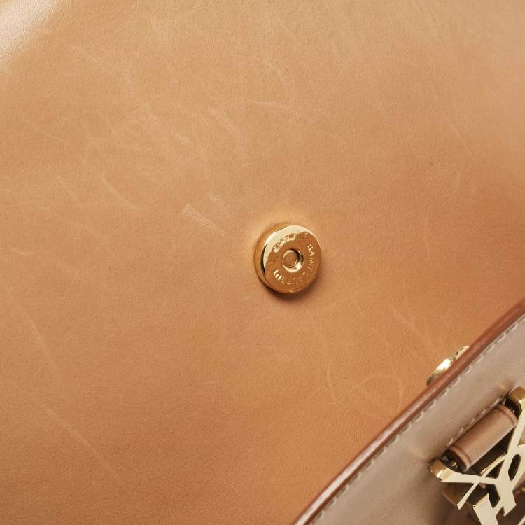 مملوكة مسبقًا Saint Laurent Tan Leather Kaia Crossbody Bag