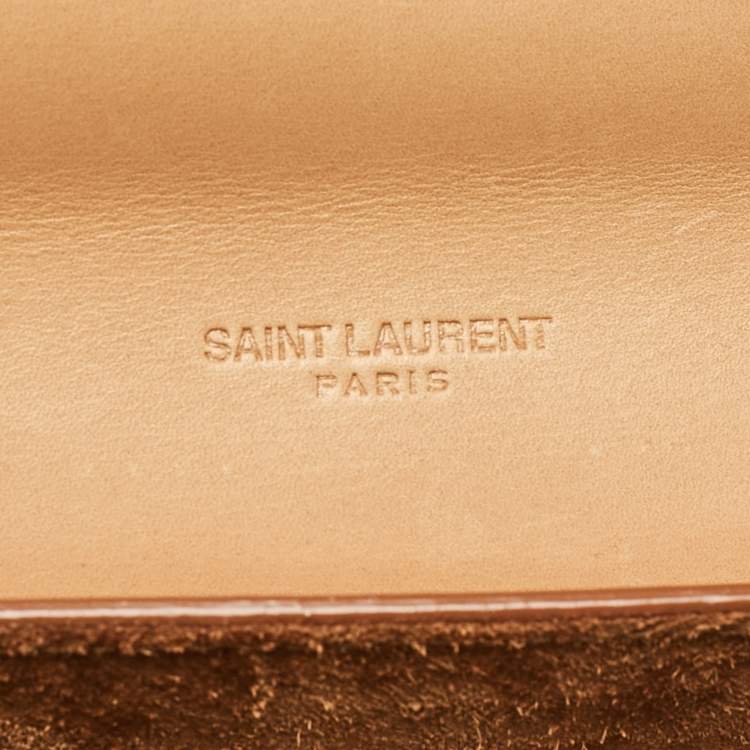 مملوكة مسبقًا Saint Laurent Tan Leather Kaia Crossbody Bag