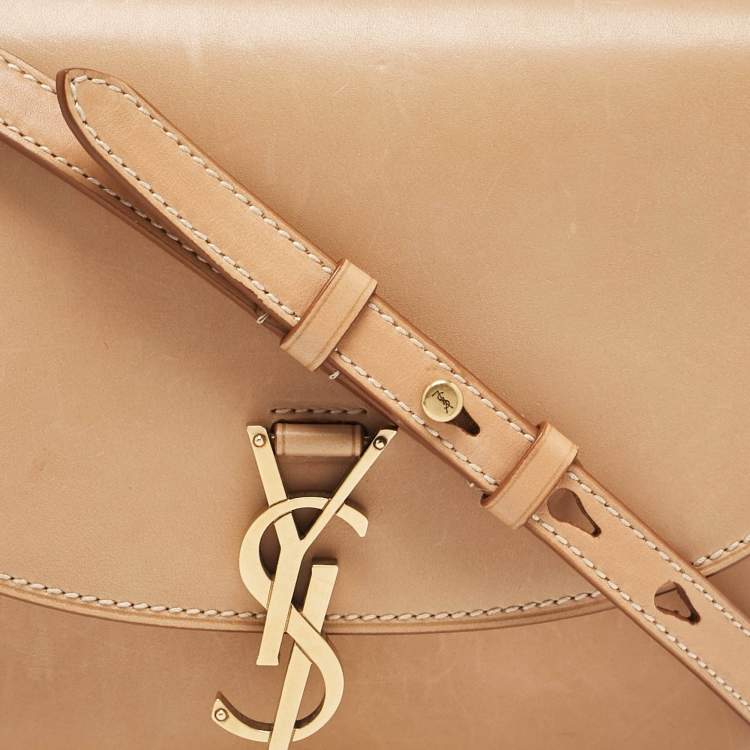 مملوكة مسبقًا Saint Laurent Tan Leather Kaia Crossbody Bag
